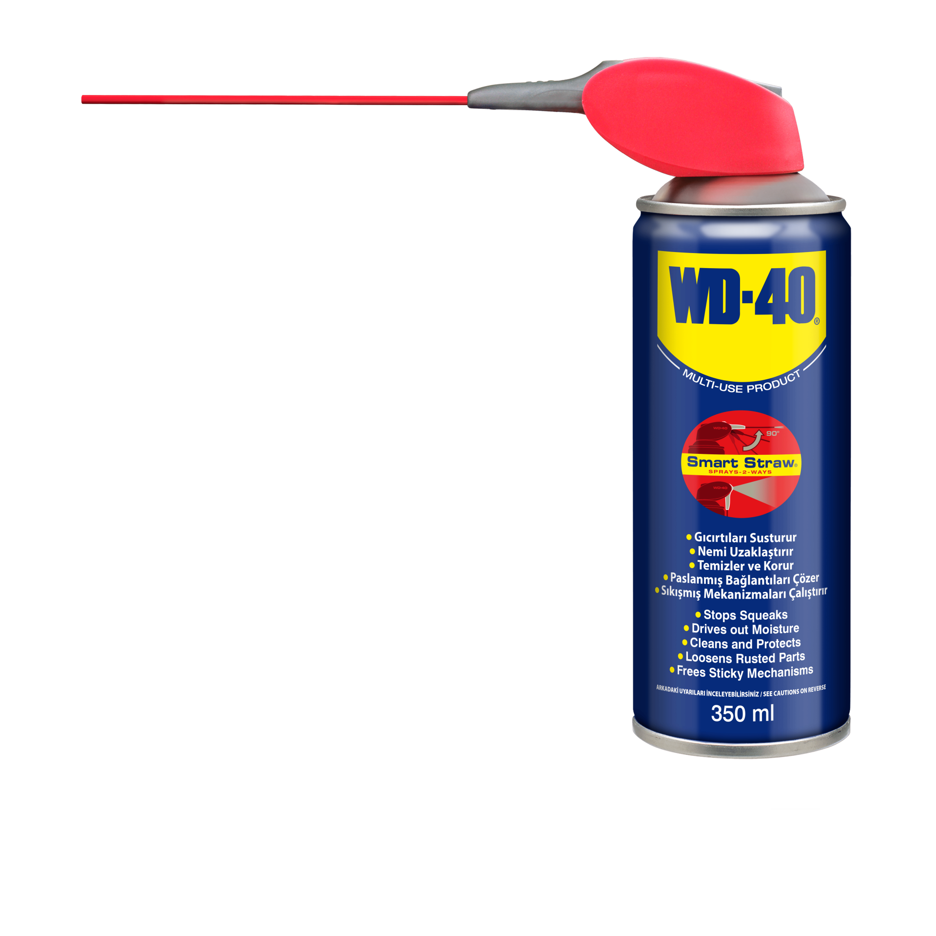 WD-40 Smart Straw 350 ml – Akıllı Pipetli Çok Amaçlı Sprey Yağlayıcı ve Pas Sökücü