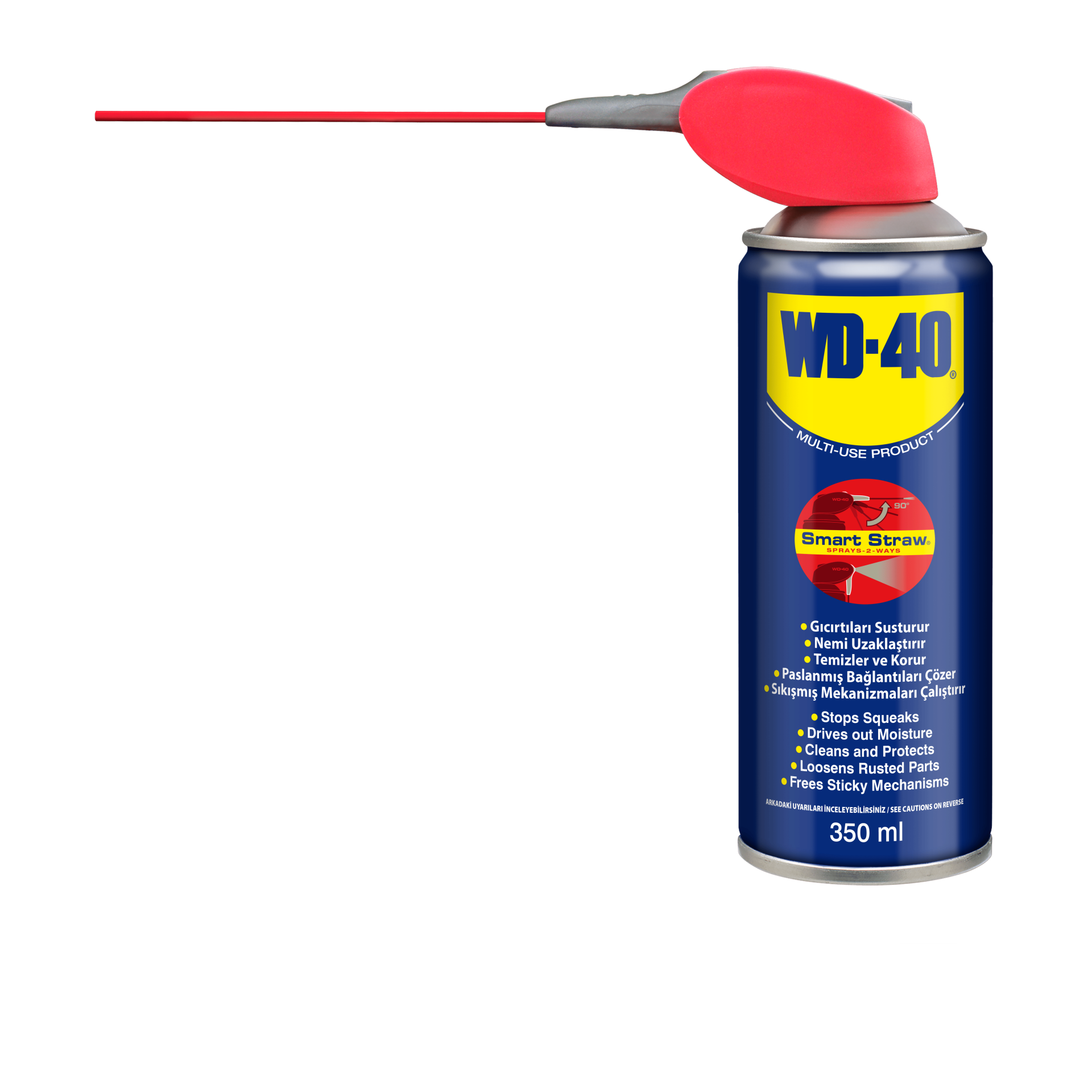 WD-40 Smart Straw 350 ml – Akıllı Pipetli Çok Amaçlı Sprey Yağlayıcı ve Pas Sökücü