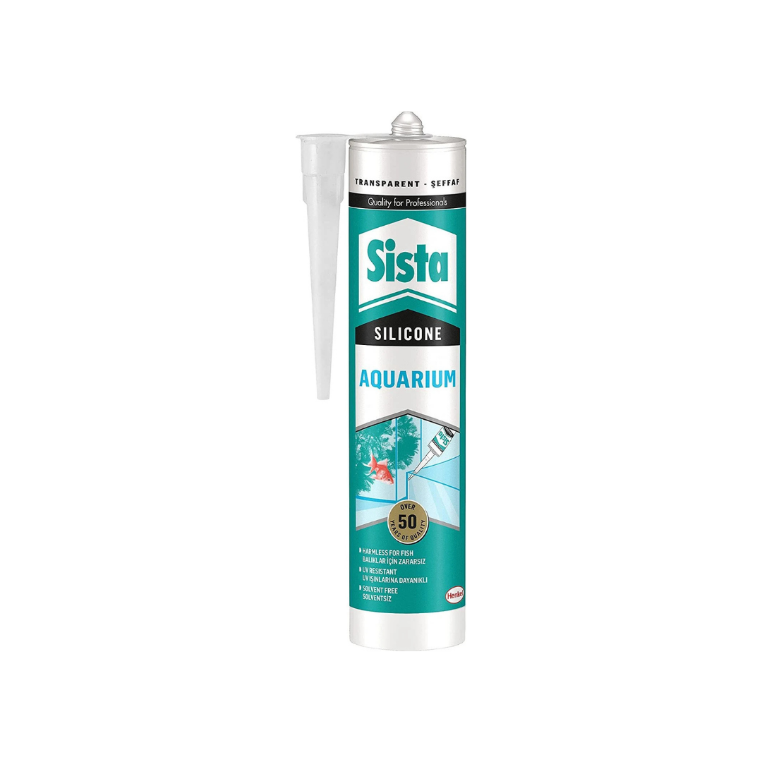 Sista Akvaryum Silikonu Şeffaf – Suya Dayanıklı %100 Silikon 280 ml