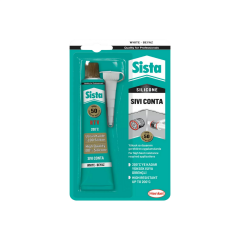 Sista Sıvı Conta Beyaz 50 gr – Isıya Dayanıklı Sızdırmazlık ve Dolgu Macunu