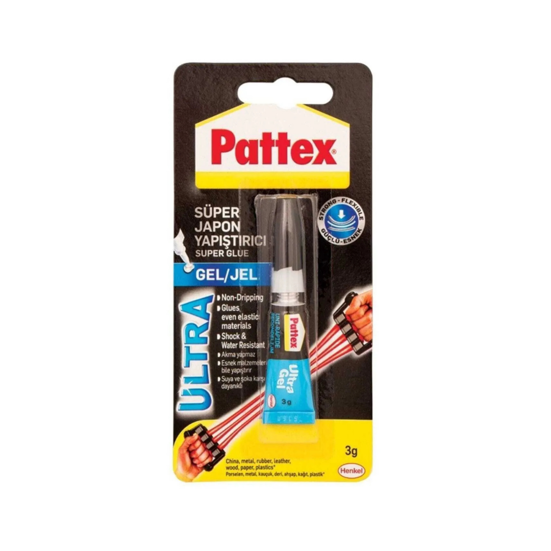 Pattex Ultra Jel Yapıştırıcı – Damlamayan Süper Yapışma Gücüne Sahip Jel Formül 3gr