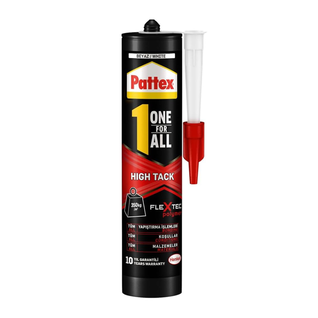 Pattex One For All High Tack – Ekstra Güçlü İlk Tutunma Özellikli Montaj Yapıştırıcısı 460gr