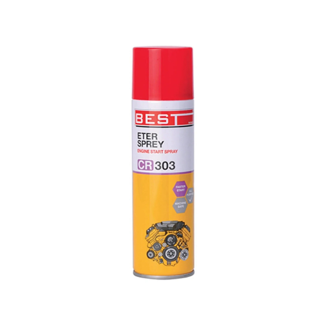 Best CR-303 Eter Sprey – Benzinli ve Dizel Motorlar İçin Hızlı Motor Çalıştırma Spreyi