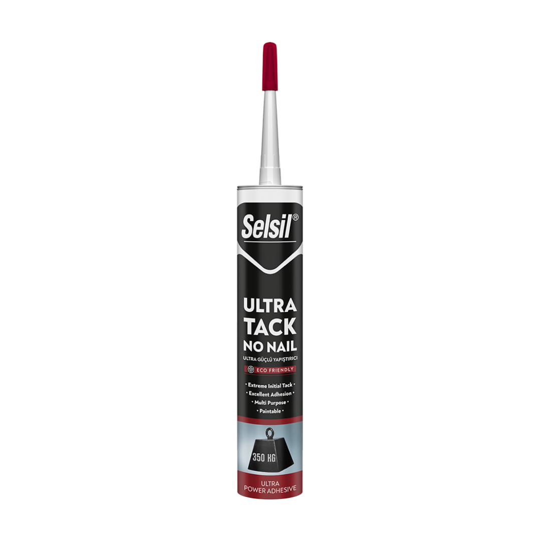 Selsil Ultra Tack Süper Güçlü Montaj Yapıştırıcısı – Solventsiz, Hızlı ve Ekstra Yapışma Gücü 290ml