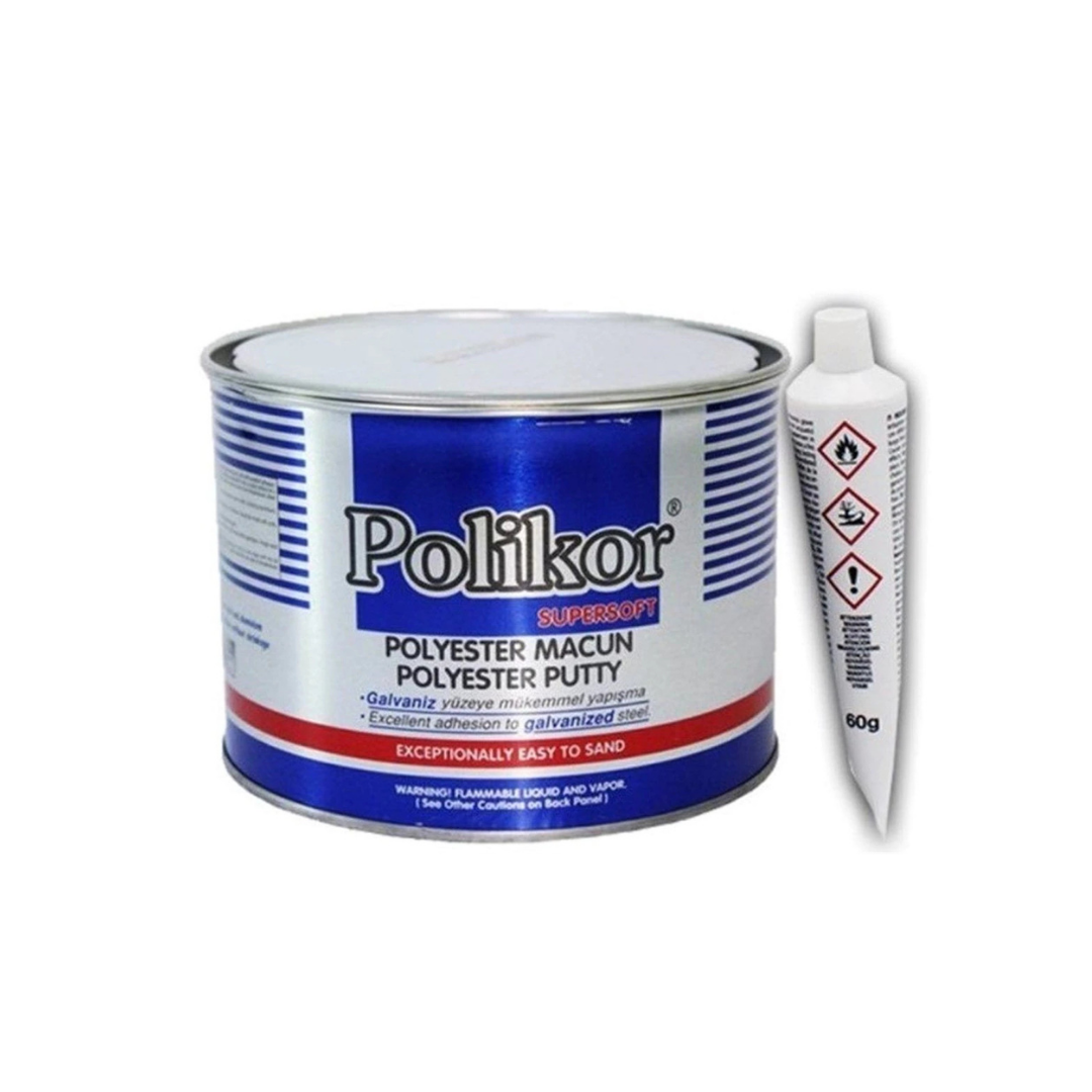 Polikor Polyester Macun 415 gr – Otomotiv ve Metal Yüzey Dolgu Macunu