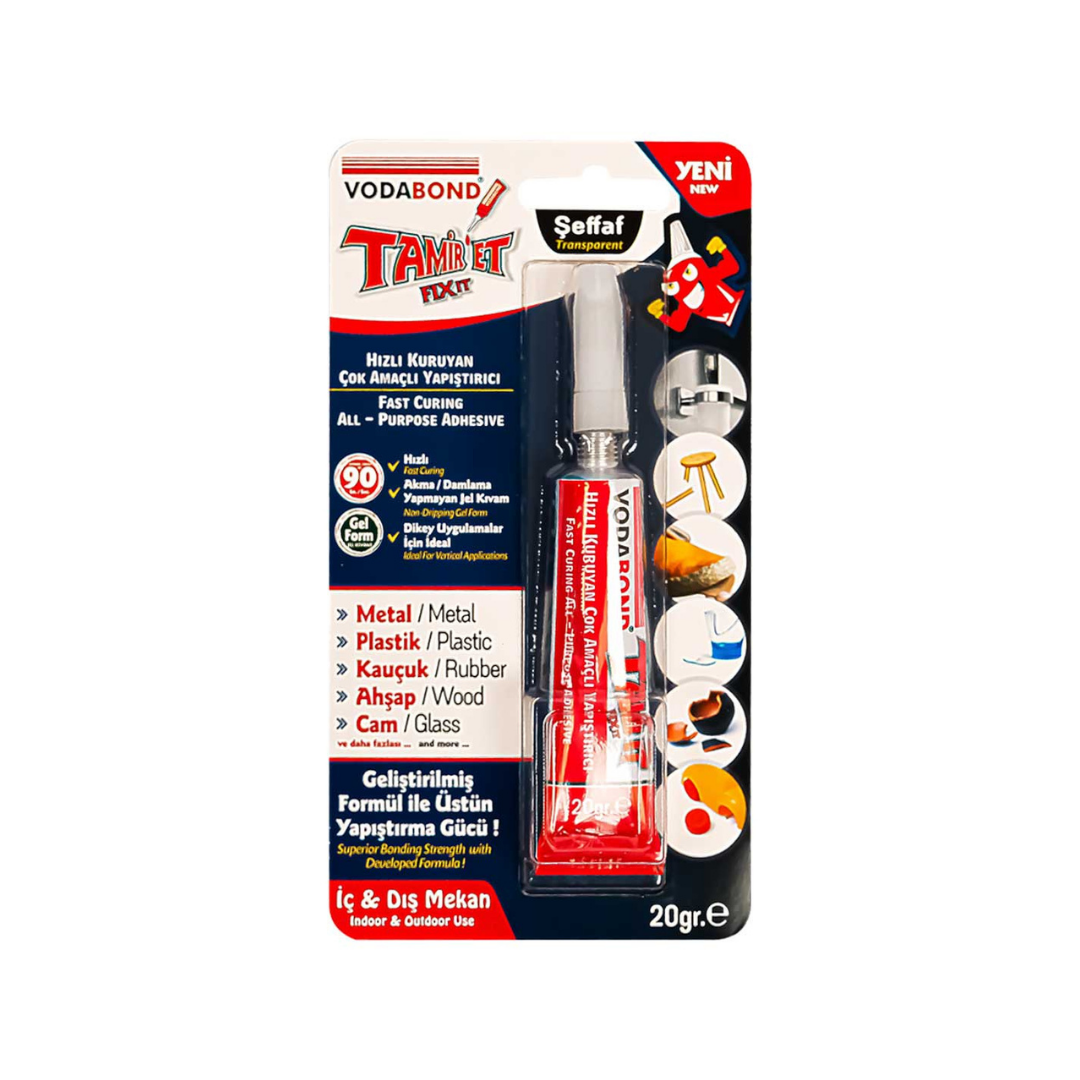 Vodabond Tamir-ET – 20 gr Jel Formlu Hızlı Yapıştırıcı