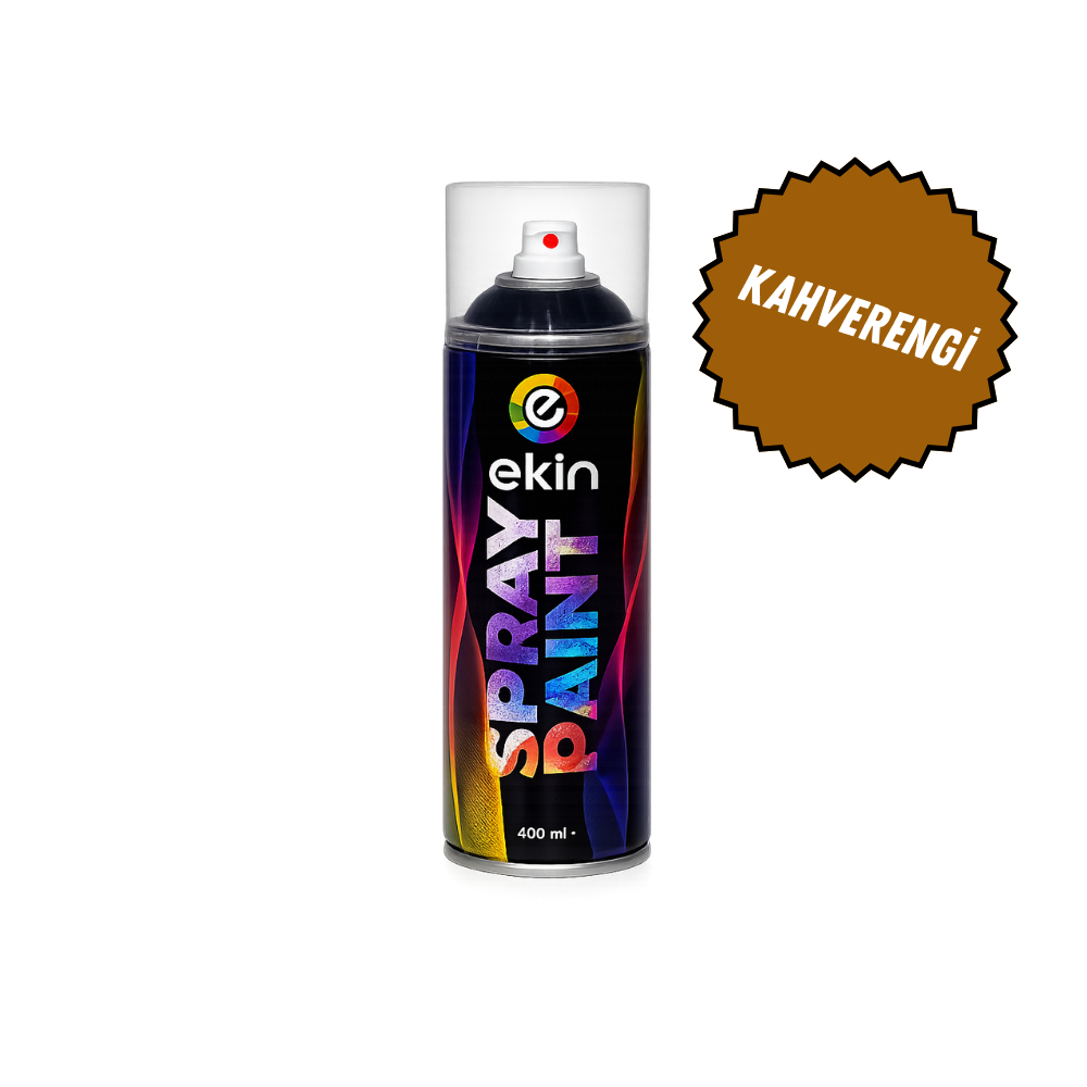 Ekin Sprey Boya 400 ml – Parlak Kahverengi Renkli Hızlı Kuruyan Boya