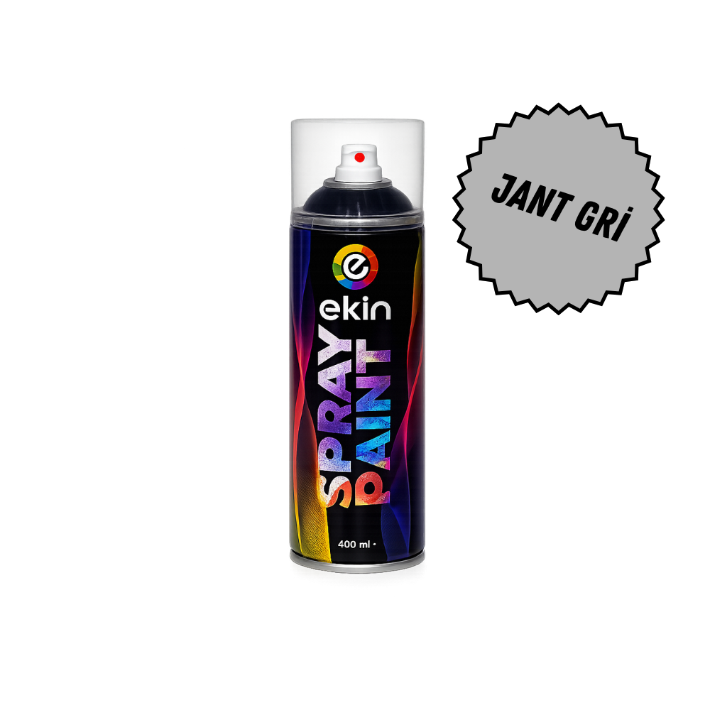 Ekin Sprey Boya 400 ml – Jant Gri Renkli Parlak Sprey Boya
