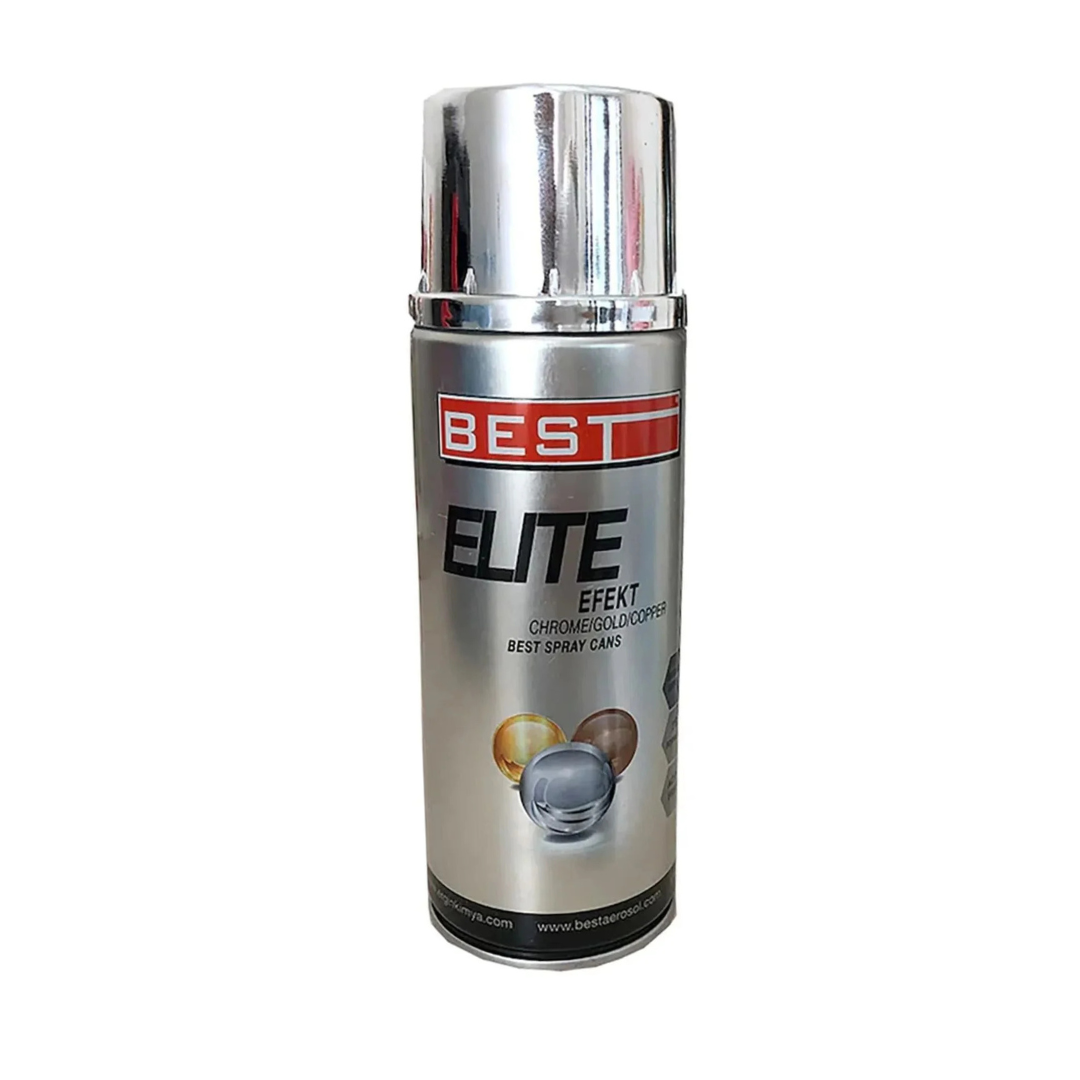 Best Krom Efekt Sprey Boya 400 ml – Parlak Metalik Görünüm ve Dekoratif Kaplama