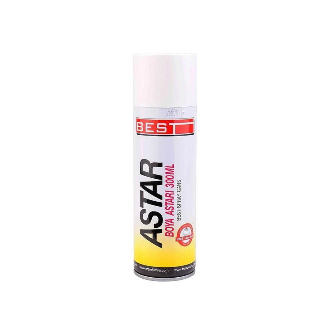 Best Selülozik Astar Sprey 300 ml – Hızlı Kuruyan Yüzey Hazırlık Boyası