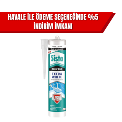 Sista Extra White Beyaz Silikon 1 Koli (25 Adet)