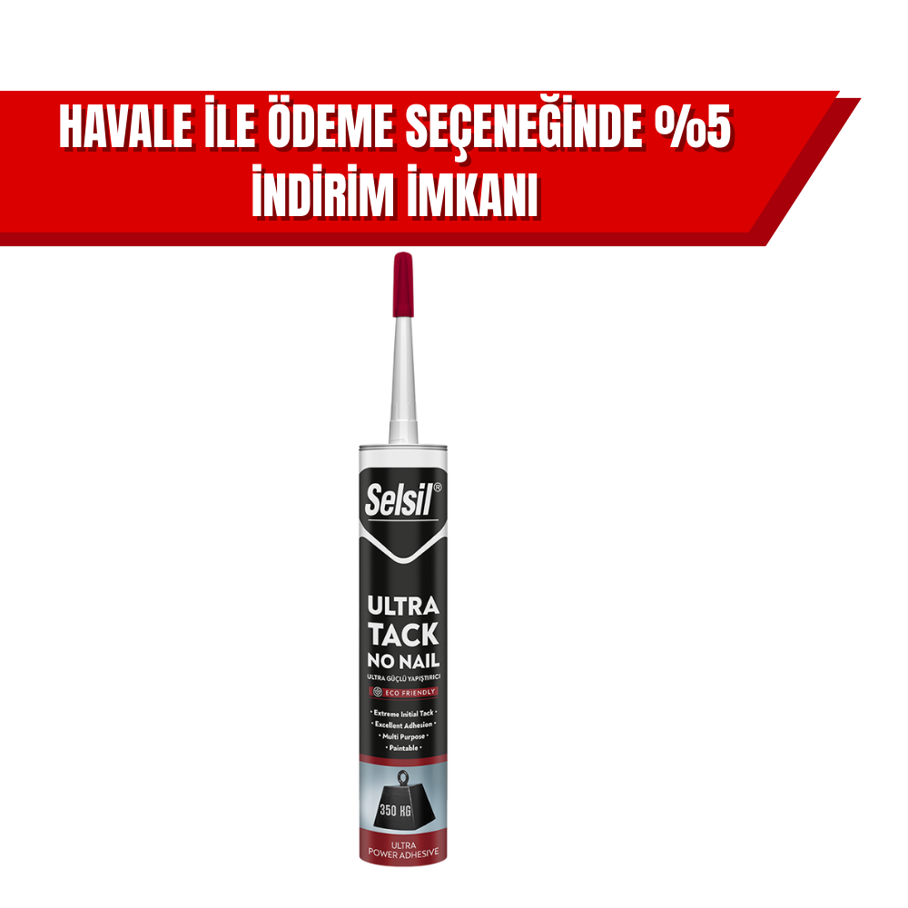 Selsil Ultra Tack Süper Güçlü Montaj Yapıştırıcısı 1 Koli (12 Adet)