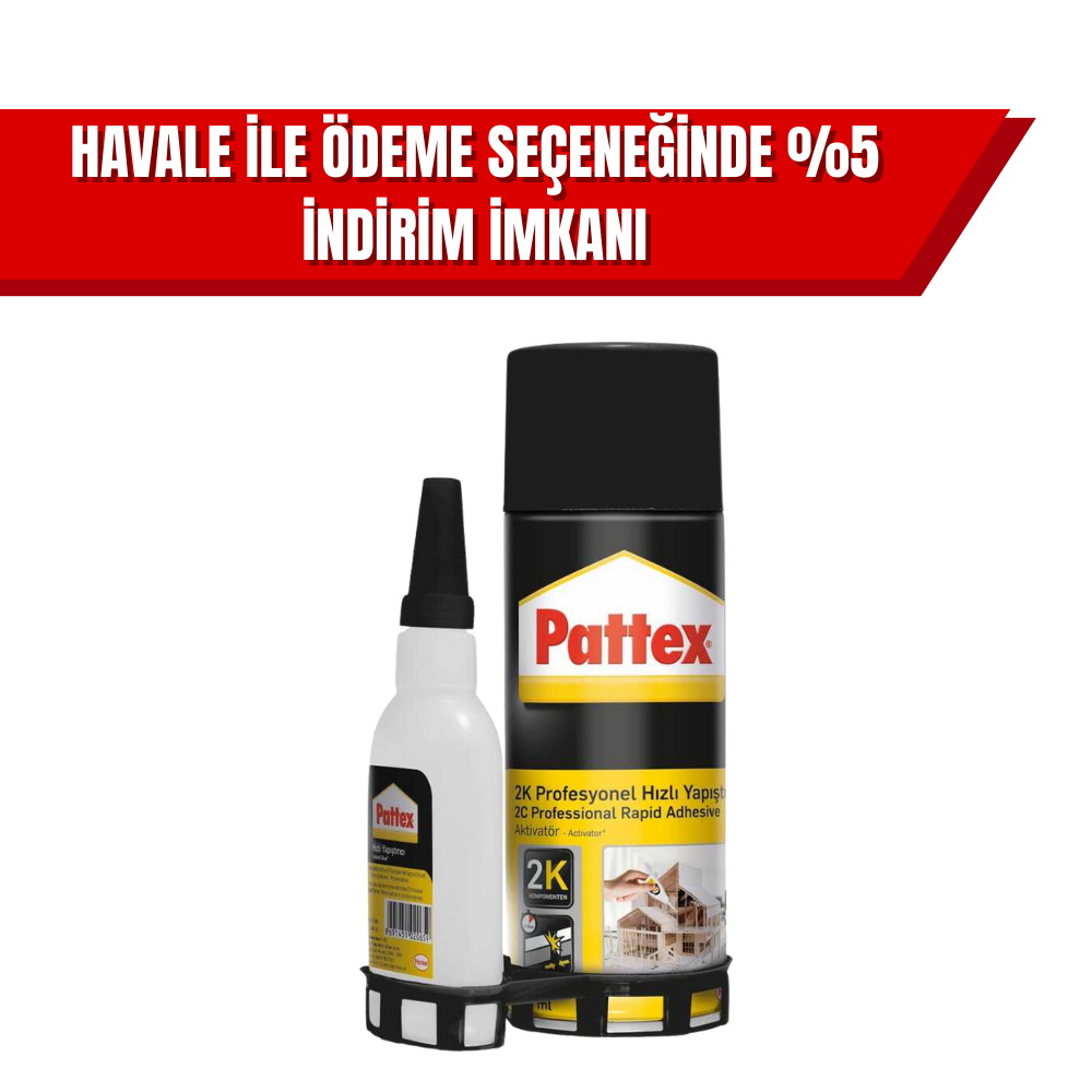 Pattex 2K 400 – Üstün Güçte 2-Komponent Hızlı Yapıştırıcı 1 Koli (24 Adet)