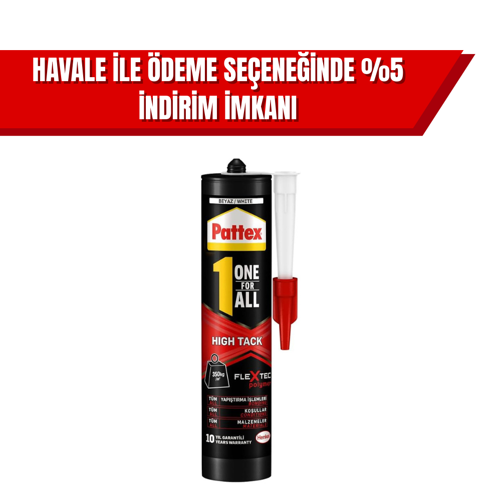 Pattex High Tack Montaj Yapıştırıcısı – Güçlü, Dayanıklı ve Hızlı Montaj Çözümü 1 Koli (12 Adet)