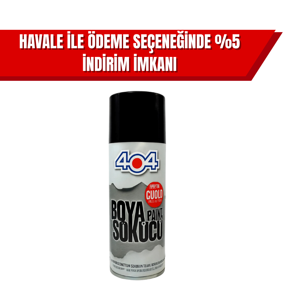 404 Boya Sökücü Sprey – Güçlü Etki, Kolay Temizlik 1 Koli (12 Adet)