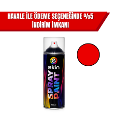 Ekin Kırmızı Sprey Boya – Canlı Renk, Dayanıklı Kaplama 1 Koli (15 Adet)
