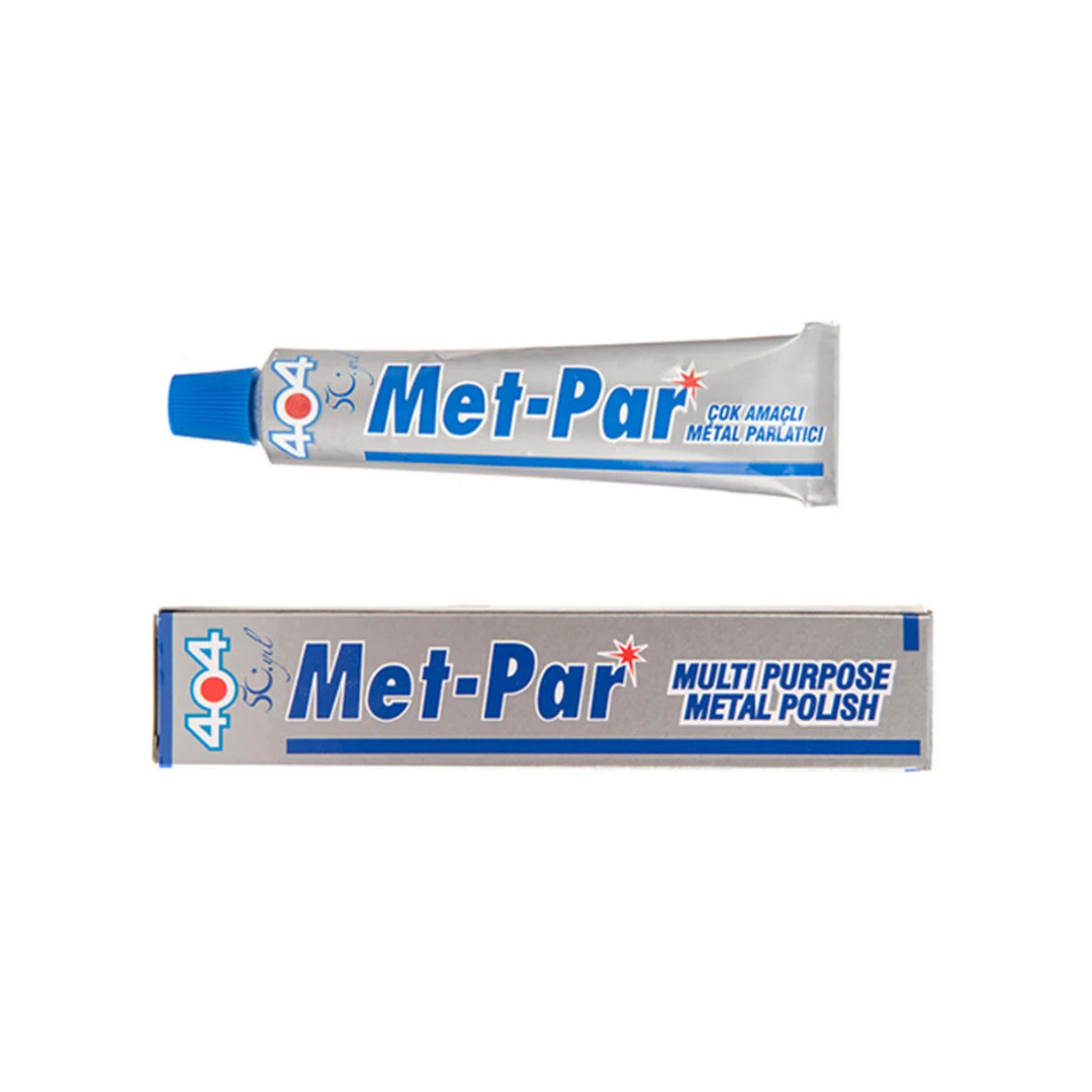 404 Metal Parlatıcı 50 Gr Tüp – Metal Yüzeyler İçin Güçlü Temizleyici ve Parlatıcı Pasta