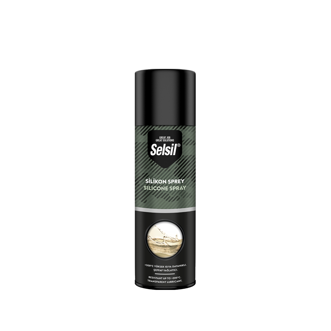 Selsil Silikon Sprey 500 ML – Yağlayıcı, Koruyucu ve Su İtici Profesyonel Bakım Spreyi