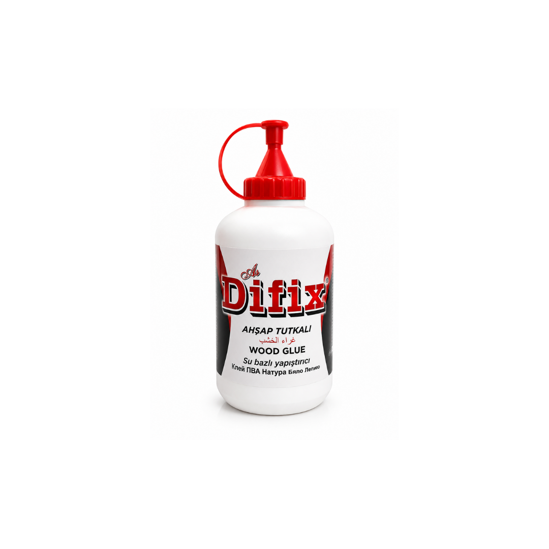 Difix Ahşap Tutkalı 350 Gr – Ahşap, MDF ve Sunta İçin Güçlü ve Hızlı Kuruyan Profesyonel Yapıştırıcı