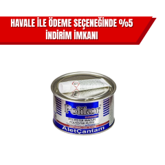 Polikor Çelik Macun 450 gr | Yüksek Mukavemetli Metal Tamir ve Dolgu Epoksi Macun (18’li Koli)