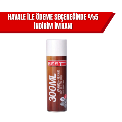 Best Ceviz Vernik 300 ml | Ahşap Yüzeyler İçin Koruyucu ve Parlak Vernik Sprey (30’lu Koli)