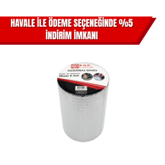 B.H.D. Sızdırmaz Sakız Bant 96 mm x 2 mt | Yüksek Mukavemetli Su ve Hava Yalıtım Bandı (6’lı Koli)