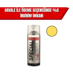 Best İcon Sarı Sprey Boya 400 ml | Akrilik Hızlı Kuruyan Yüksek Örtücülü Sprey Boya (12'li Koli)
