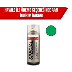 Best İcon Yeşil Sprey Boya 400 ml | Akrilik Hızlı Kuruyan Yüksek Örtücülü Yeşil Sprey Boya (12'li Koli)